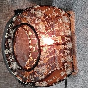 Timeless Black and White  Purse-Shaped Lamp